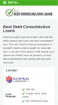 Mobile Screenshot of bestdebtconsolidationloans.com